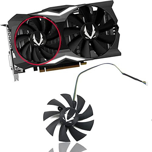 Dotodo 87 MM GA92S2H DC12V 0.35A 100MM GAA8S2U 0.45A 4Pin ventola grafica per Z̥̊ÔṬÀÇ GAMING GeForce RTX2070 RTX 2070 OC Mini scheda video ventola di raffreddamento (Fan-A-87mm)