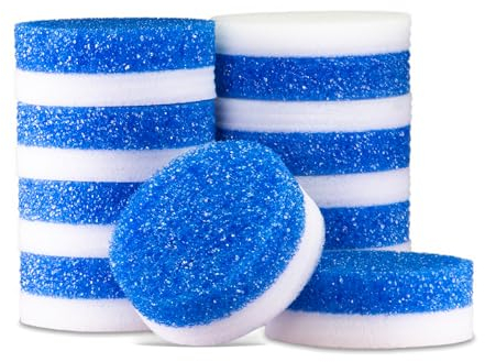 Pasta Inox - Lot de 10 éponges à double trame pour détergent solide ou liquide ne raye pas les surfaces