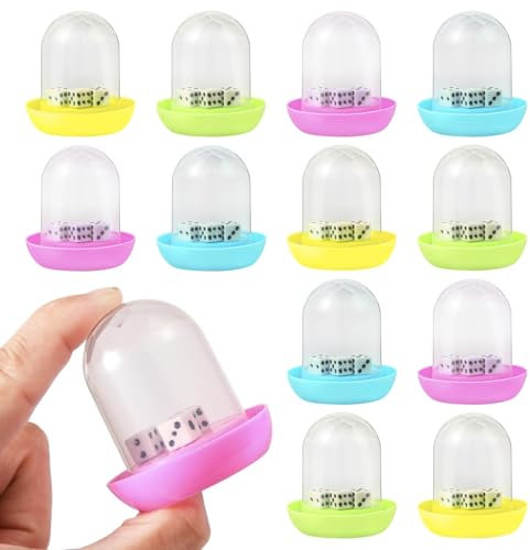 Kunststoff Würfel Becher für Tischspiele - Transparent und Klein - Bar Dice Cup und Shaker