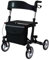 Indoor-Rollator für Zuhause mit PU-Bereifung Sitz Lehne und Tasche. Leicht aus Aluminium