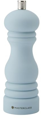 MasterClass - Molinillo de sal o pimienta (17 cm), Sky Blue, con etiqueta para regalo