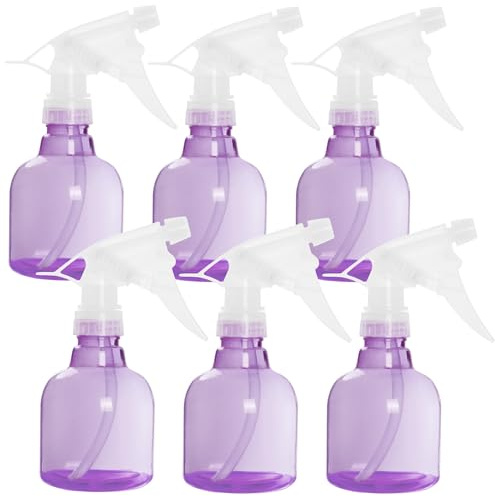 Youngever 6 Pack 12 Ounce Empty Plastic Spray Bottles (Purple)