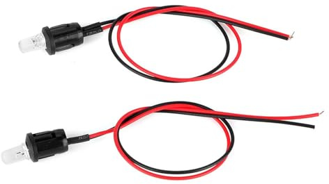 Tbest DC 12V Bil LED Växlande Larm Dash Mount Light Premium ABS Svart Stöldavskräckande Synlig Blinkande för Bilar Båtar Husbilar Motorcyklar Hemsäkerhet Enkel Installation