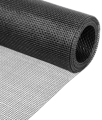 Mosquiteras para Ventanas, Tela Mosquitera por Metros, Tela Mosquitera Ajustable, Mosquitera Enrollable Ventana, Fibra de Vidrio Mosquitera Ventana de Insectos de la Protección (Negro, 150x500cm)