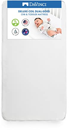 DaVinci Pure Core Memory Foam Baby Crib Mattress - GREENGUARD Gold Certified, Dual Sided, 2-Stage Infant & Toddler Bed Mattress - Lightweight, Waterproof & Breathable - For Standard Crib Size