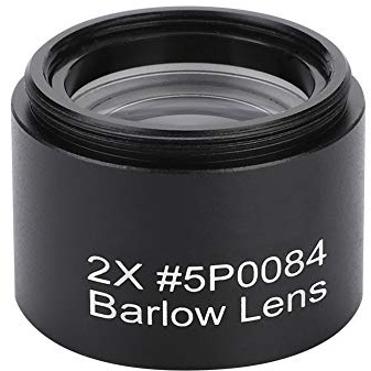 Barlow lins, 2 x Barlow lins 1,25 tum 2 x förstoring M28,6 gänga barlow lins metall barlow lins för astronomiskt teleskop okular