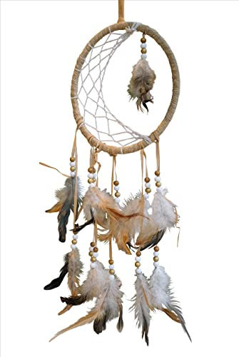 HEITMANN DECO Acchiappasogni mezzaluna, marrone/beige, ca. 20 x 46 cm