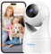 owltron überwachungskamera innen, Kamera überwachung innen mit Bewegungserkennung, 360 Grad Indoor WLAN Kamera,Babyphone mit app für hundekamera/haustierkamera, Zwei-Wege-Audio