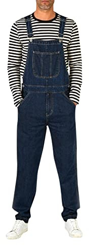 Mens Denim Work Overalls Bib: Casual Retro Combat Cargo Bib Overalls Jeans Jumpsuit Multi Pockets WorkwearsTrousers Mens Overalls Boiler Suit Linen Dungarees Wide Leg Mens Tracksuit