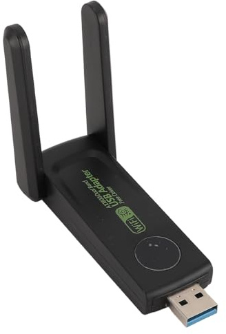 Tarjeta de Red Inalámbrica de 150Mbps, Tarjeta de Red USB para Computadora sin Unidad 5G de Doble Banda, Receptor Inalámbrico Transmisor WiFi