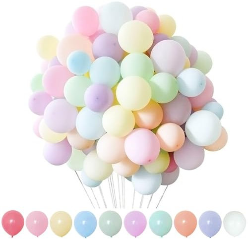 CWPFVQA Lot de 200 Ballons Colorés en Latex, Petits Ballons Décoratifs pour Chambre d'enfant, Accessoires Et Accessoires De Fête, Adaptés pour Les Anniversaires, Les Célébrations Et Les Danses.