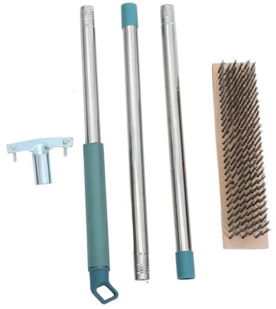 Hemobllo Spazzola Per Pavimentazione in Blocchi Manico Da 138 Cm Spazzola Per La Pulizia Della Rimozione Della Ruggine