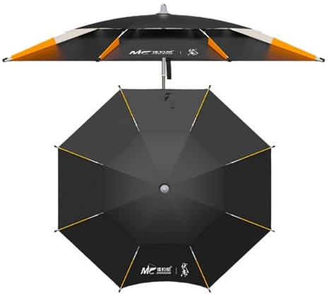 MACAGGTNTU Parasol De Plage pour Pêche 1.8/2/2.2/2.4/2.6m Parasol De Pêche Portable Parasol De Terrasse avec Sac De Transport Et Ancre De Sable(1.8m/6ft)