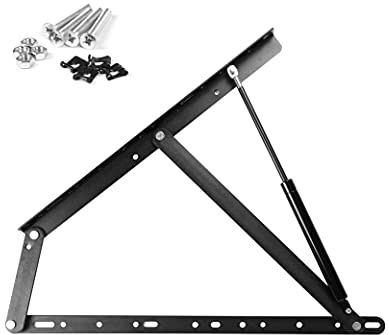 P17 - KIT ALZA RETE LETTO MATRIMONIALE | Meccanismo sollevamento Letto Contenitore | KIT COMPLETO: 2 Trapezi + 2 Pistoni + Viti di Montaggio