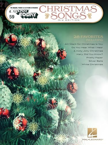 Christmas Songs E?Z Play Today Volume 59, 3rd Edition | Beginner Sheet Music for Organ, Piano and Guitar | Big?Note Christmas Songbook with 28 Holiday Favorites for Keyboard and Beginner Players
