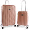 bebe Damen Lydia 2-teiliges Set Koffer mit Spinnrollen, Rose Gold, Standard-Größe, Lydia Trolley-Koffer, 2-teilig