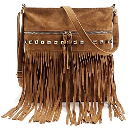 Oyccen Damen Quaste Umhängetasche Lässige Handtasche Schultertasche Messenger Cross Body Tasche