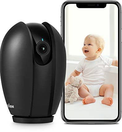 LaView Indoor Security Camera, 1080P Home Security Camera with Sound & Motion Detection, 360° Baby Monitor with Phone App, WIFI Pet Camera,2-Ways Audio, Night Vision,SD&Cloud storage, Works with Alexa