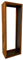 ESTEXO Kaminholzregal Brennholzregal Edelrost Feuerholzregal Rost Cortenstahl Holzregal Ablage Kaminholzständer Stapelregal (115x40x25 cm)