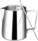 Brocca per latte in acciaio inox, 350 ml, con scala trasparente, brocca per schiumare il latte con penna per decorare il latte e il cappuccino