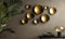 VIDI Metall Wanddeko Set | 8-teilige Wandschalen für Wohnzimmer | Ornamente in Gold | Deko für die Wand