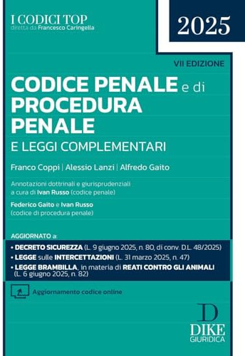 Codice penale e di procedura penale e leggi complementari 2025. Con Aggiornamento codice online