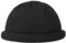 LIERYS Rollrandmütze für Damen/Herren - Dockermütze aus Schurwolle - Mütze Made in Germany - Beanie Herbst/Winter - Funktionale Strickmütze - Wollmütze schwarz One Size