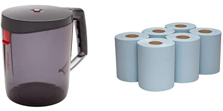 WypAll Reach Portable Centrefeed Dispenser 6221- 1 Wiper Dispenser + WypAll L10 Service & Retail Wiping Paper 6220 - 6 Centrefeed Rolls