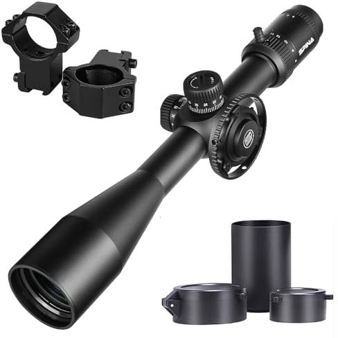 SPINA OPTICS 6-24X50 FFP First Focal Plane Scope Rifle Scope w MOA Dot Reticle Hunting Optics Shooting Riflescope Optical Sight