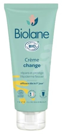 BIOLANE - Creme de change Certifié BIO - Soulage et Répare - Irritations et rougeurs du siège - Bébé - Ingrédients d'origine naturelle - Fabriqué en France