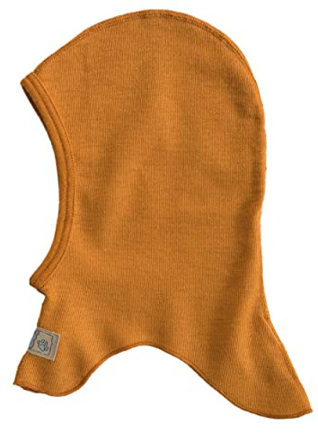Lilano, Berretto per Bambini/Neonati, 70% Lana (da Allevamento Biologico Controllato), 30% Seta, 210 g/m², curry, 12-24 mesi