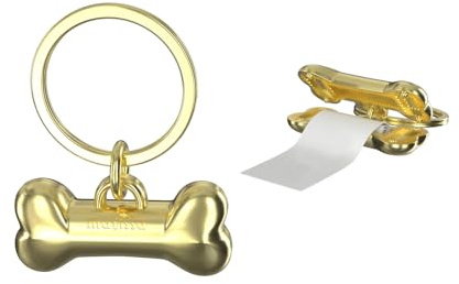 matissa® PawCharm Bark - personlig hundtagg personlig hundtagg personlig nyckelring - personliga namnskyltar med dolt fack (Sun, S)
