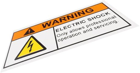 DOITOOL Panneau De Risque Électrique Autocollant Pour Maintenance Avertissement De Sécurité Pour Écoles Hôpitaux Et Usines