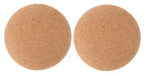 YARNOW 2piezas Pelota De Fascia De Yoga De Corcho Pelota De Masaje Para Espalda Cintura y Cuello Para Masaje Muscular y Yoga