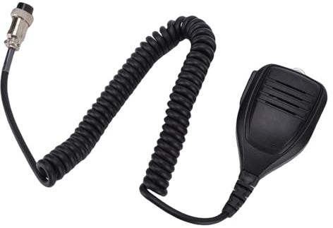 Denash Clear Sound Handheld -mikrofon, Minimerar Bakgrundsljud, för IC 7300 IC 78 IC 718 IC 7760 IC 7700 IC 7610 IC 7200, 9700, 7100, Robust Metalldesign, Lätt Att Bära