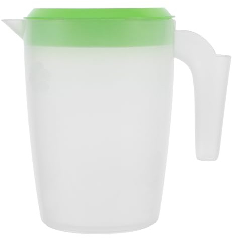 TOYANDONA Pichet à Eau 1 L en Plastique Couvercle pour Réfrigérateur Carafe à Jus et Bouilloire Froide pour Boissons Fraîches