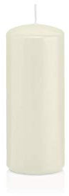 INNA-Glas Candela votiva/Candela a Colonna Maeva, Avorio, 12cm, Ø5cm, 28h - Made in Germany - Candela di Cera/Candela Decorativa