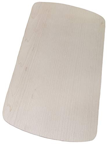 DEKOFANT Rahmenlos - Tabla de desayuno (madera, 1 unidad, redondeada, 24 x 15 x 1 cm, arce)