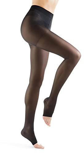 Relaxsan Basic 880A (Noir, 3-L) collant gainant à compression graduée 18-22 mmHg pointe ouverte 140 Den