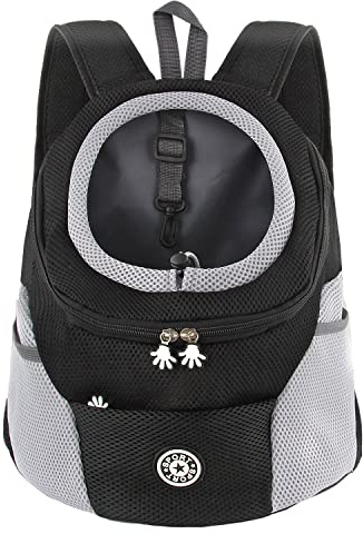 M MUNCASO Sac à Dos de Transporter pour Petits Chiens Tissu Elastique et Perméable avec Fond étanche, pour Randonnée Voyage en Plein Air