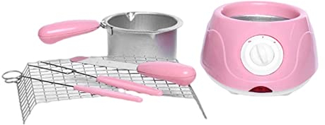 Hand Drums Chocolate Cheese Fondue Electric Fondue Pot Set Melts Mini Fondue Set For Caramel Sauces Marshmallows For Women Kids Girls (Color : Pink)