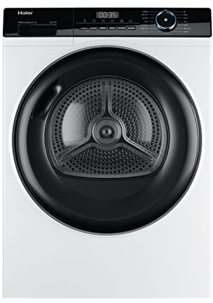 Haier HD80-A2939 Freestanding Heat Pump Tumble Dryer, 8kg Load, White [Energy Class A++]