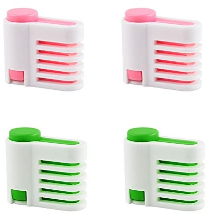 Tokaneit Affettatrice per Dolci,Aiuto per la Stratificazione della Torta Portatile,Taglierina della Torta del Panino,Livellatore per Torte Fai Da Te,Affettatrice per Torte Regolabile 2 Paia