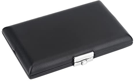 UPQRSG Étui À Anches, Boîte de Conteneur en Cuir PU, Étui de Rangement pour Anches en Bois Avec Fentes, Étui de Protection pour Anches de Basson, pour Anches 6 Pièces