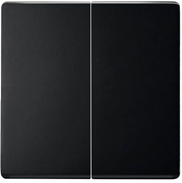 SIMON - Tecla Doble para Interruptor o Conmutador, Serie 82 Concept, Compatible con Series de Mecanismos 75, 31, 82 y 88, Fácil de Instalar, Efecto Mate Antihuellas, Color Negro
