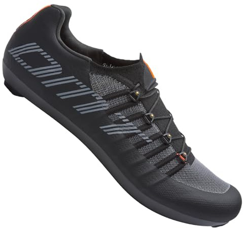 DMT Unisex Pogi's Road Cycling Shoes, Black/Grey, 6.5 UK