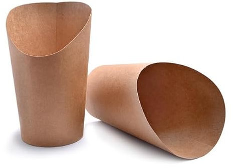 Kellegour Bubble Waffeleisen Tüten,30 Stück Snack Container Kraftpapier,Kraftpapierbecher Pommes Tüten,Pommeshalter Papier,Pappe Pommes Tüten für Waffeln,Pommes Frites,Popcorn,Eiscreme,Obstspieße