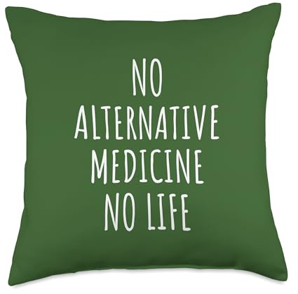 Alternative Medicine Homeopathy Healing Wellness Herbal Throw Pillow