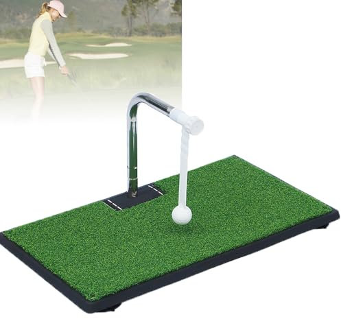 Altalena portatile da golf con ritorno automatico della palla rotante a 360°, tappetino da allenamento per interni ed esterni