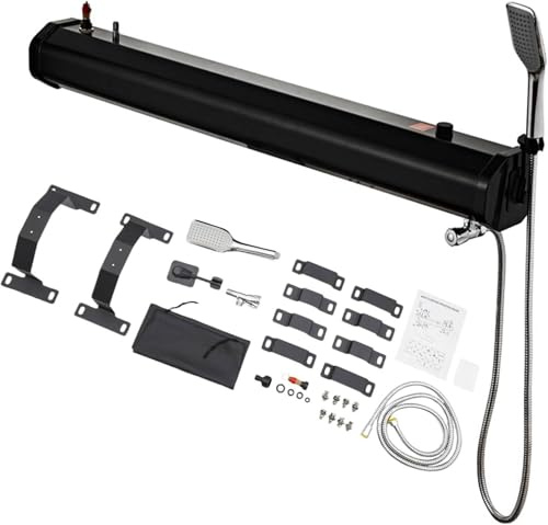 Doccia Portatile da Campeggio,Serbatoio d'acqua pressurizzato,Serbatoio per doccia da strada con soffione,per SUV, camper, fuoristrada,Negozio di acqua per esterni,30L